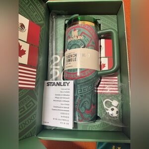 Stanley Green and Red Tumbler